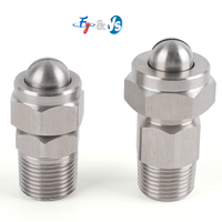Boquilla de pulverización plana de 3 piezas BHC Premium, rosca macho de 1/4 pulgada, punta de acero inoxidable de 1-7 bar para eliminación de polvo y refrigeración