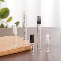 Petit vaporisateur vide de 2ml 3ml 5ml 10ml testeur de parfum rechargeable échantillon de bouteille de parfum en verre mince de voyage avec bouchon à vis vente en gros