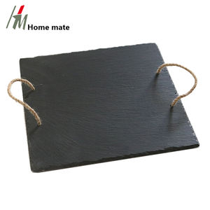 Tablero para servir <span class=keywords><strong>queso</strong></span> y carne de 10 pulgadas x 15 pulgadas, juego de tablero para <span class=keywords><strong>queso</strong></span> y cuchillos de pizarra, cuchillos de 4 piezas, tiza de esteatita de 2 piezas - Product Image 5