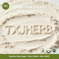 Monk Fruit Extract Poeder Mogroside V 25%~95% Biologisch Kosher Halal Caloriearm Natuurlijke Zoetstof Luo Han Guo Extract Bulk