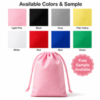 Pochette rose à cordon de serrage, sac non tissé avec cordon de serrage, sac de rangement réutilisable