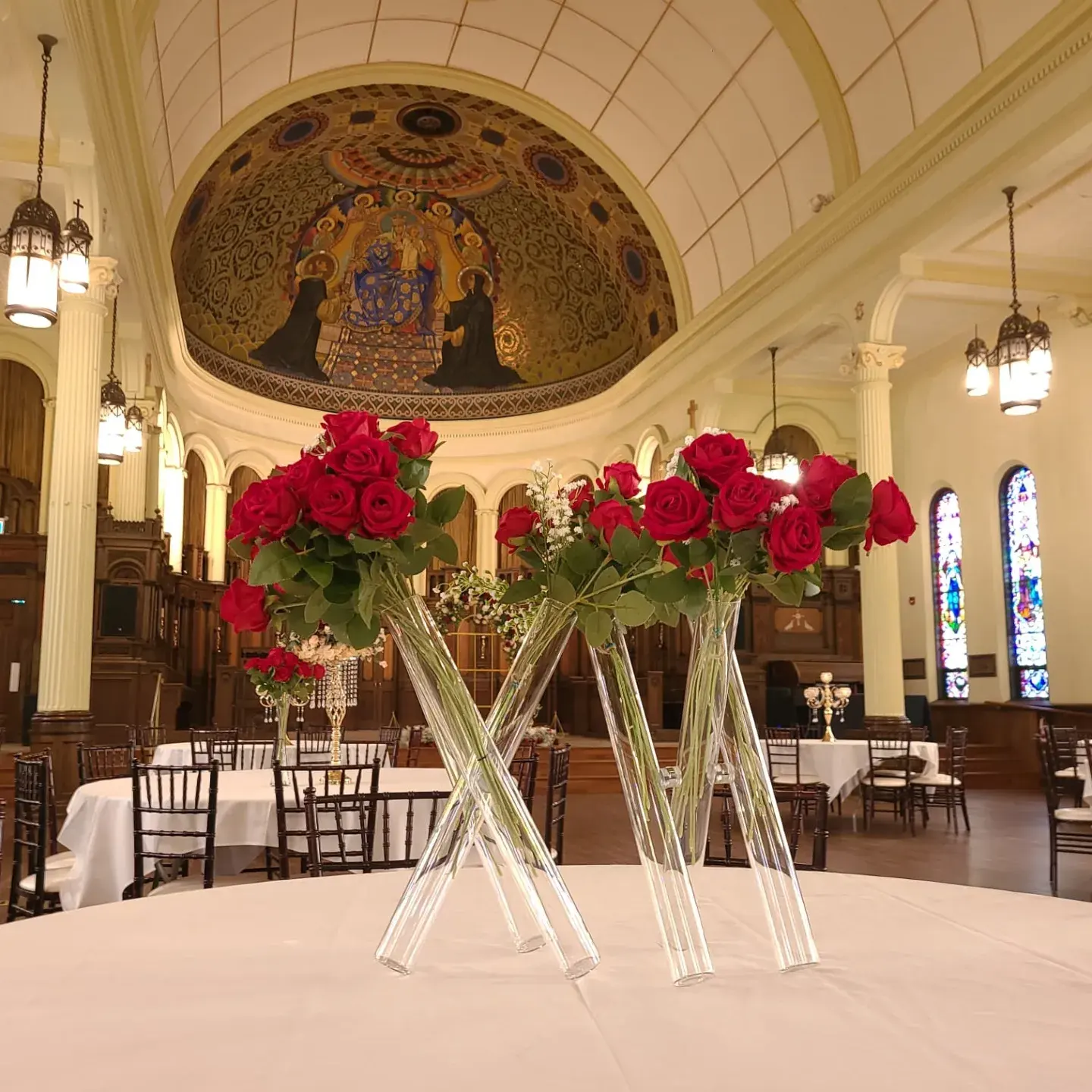 Jarrón con 3 cilindros de cristal para mesa de boda, florero con flores rosas, centro de mesa, nuevo diseño, 2023