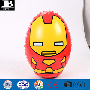 Heavy Duty PVC Inflatable Iron Man Punching <strong>Bag</strong> for Kids Durable Vinyl Animal Shaped Tumbler Bop <strong>Bag</strong> <strong>Standing</strong> <strong>Boxing</strong> Toys - Product Image 2
