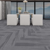 Dalles de moquette pour bureaux commerciaux, motif géométrique, gris foncé, ignifuges, écologiques, adaptées aux animaux domestiques, usage domestique, haute qualité