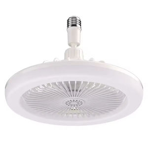 Ventilateur de plafond moderne, silencieux, gris, design unique, 3 pales, télécommande, avec éclairage - Product Image 1