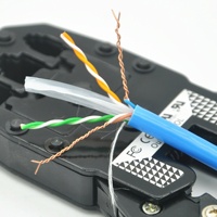 Infrastruktur Jaringan Profesional Kabel LAN Tembaga Telanjang Cat6 UTP PVC 23AWG 1000ft Bersertifikasi ISO9001/CE/ROHS untuk Ruang Server