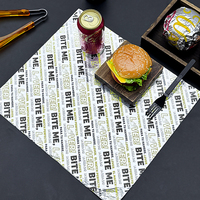Papel de Aluminio Ecológico con Logotipo Personalizado, Apto para Alimentos, Resistente a la Grasa, para Envolver Hamburguesas, Pizzas, Pasteles, Conservación de Alimentos para Llevar