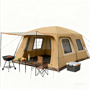 Tenda da Campeggio Personalizzata <span class=keywords><strong>per</strong></span> Esterni, Resistente al Sole e alla Pioggia, <span class=keywords><strong>Quattro</strong></span> <span class=keywords><strong>Stagioni</strong></span>, Apertura Rapida Automatica, Portatile con Due Camere e Un Soggiorno - Product Image 6