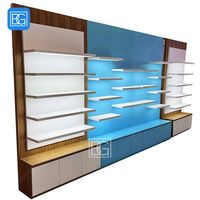 Vitrine de présentation en verre pour magasin de tabac, comptoir de vente au détail avec éclairage LED, étagères de présentation en verre pour magasin de tabac