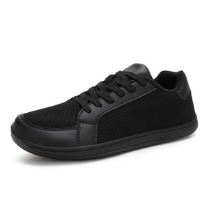 Zapatos Deportivos Negros de Malla con Cordones, Punta Redonda, Transpirables, Entresuela de EVA, Suela de Goma, para Todas las Temporadas, Venta al Por Mayor - Product Image 1