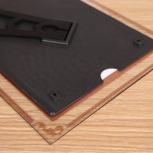 A4ガラス証明書フレームクリスタルフォトフレーム透明クリスタルゴールド/シルバー/ブラック5X7ガラス写真フレーム - Product Image 5