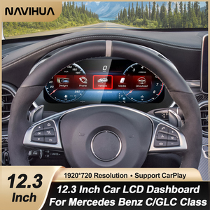 12.3 inch xe kỹ thuật số cụm cho Mercedes Benz C W205 GLC x253 2015 2019 LCD Bảng điều khiển đồng hồ tốc độ ảo buồng lái tachometer - Product Image 4