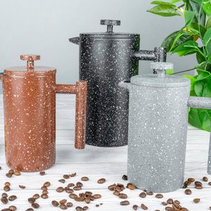 กระติกกาแฟสุญญากาศแบบกดฝรั่งเศส สแตนเลสสองชั้น ขนาด 350 มล./800 มล./1000 มล. - Product Image 4