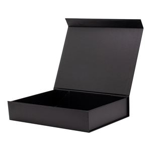 Coffret Cadeau d'Entreprise de Luxe en Gros Noir, Emballage Rigide Pliable, Boîte Cadeau Peu Profonde - Product Image 3