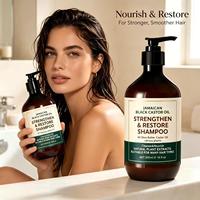 Sampo Ekstrak Tumbuhan Minyak Jarak Hitam Jamaika Dengan Shea Butter Pembersih Kulit Kepala Lembut Menutrisi Memperbaiki Dan Merevitalisasi Akar Rambut