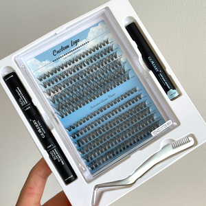 Private Label <strong>Cluster</strong> <strong>Lashes</strong> Kit D Curl <strong>Lash</strong> <strong>Clusters</strong> Invisible Band Natural Diy Individual Custom <strong>Cluster</strong> Eyelash Kit - Product Image 6