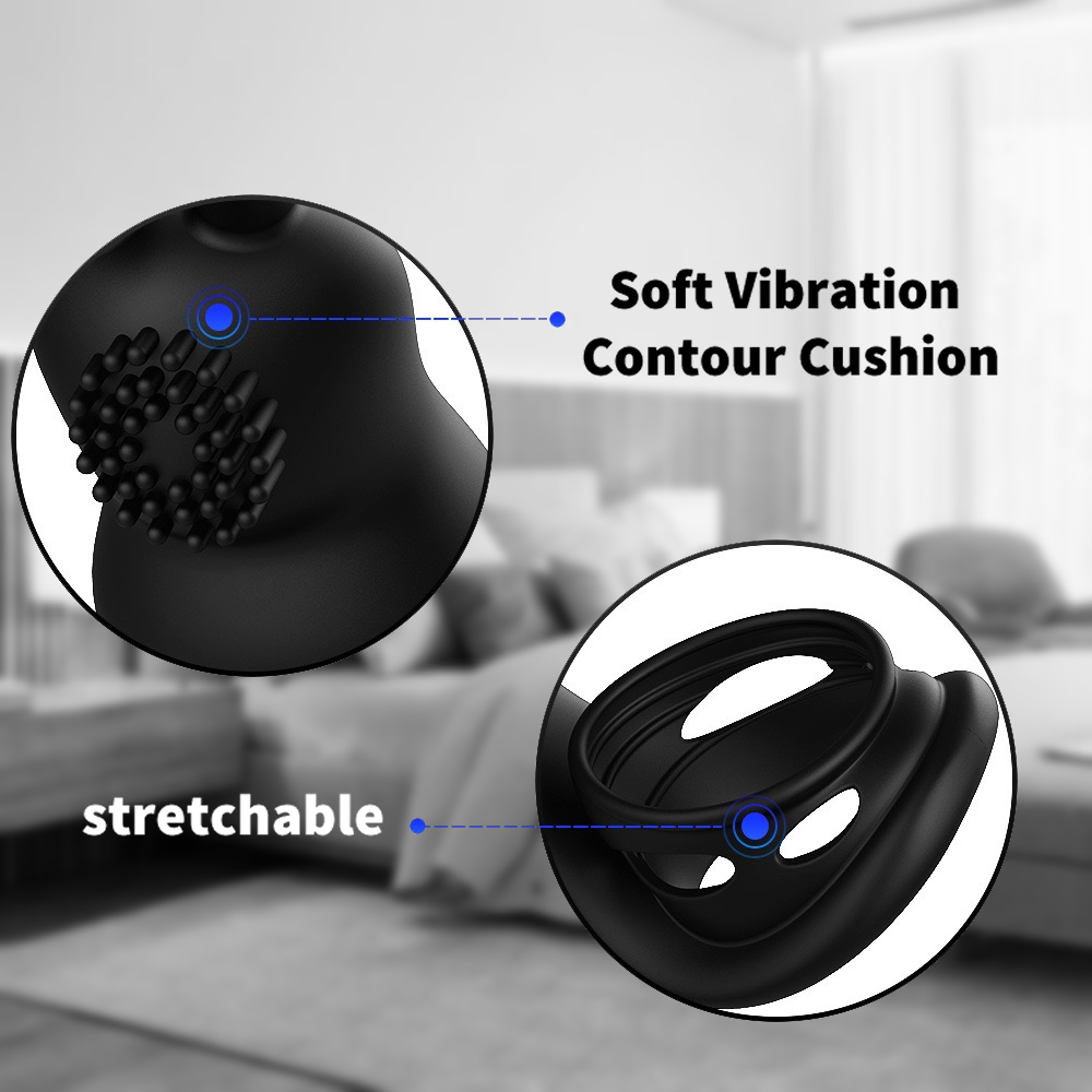 Wireless Remote Control 12-Vibration Mode Silicone+ABS 100% Waterproof  Black XLN Penis Ring Vibrator for Men| Alibaba.com