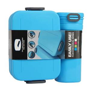 Boîte à lunch Jieyang Lebo 920 ml avec gobelet, ensemble bento pour adultes, boîte à lunch pour 2 sandwichs ou 4 tranches de pain, boîte à lunch avec séparateur - Product Image 3