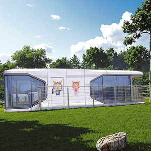 Habitación de cápsula prefabricada de estilo chino de lujo, casa de contenedor extraíble inteligente móvil, diseño de marco de acero para <span class=keywords><strong>Hotel</strong></span>, oficina, Villa - Product Image 1