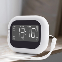 Modernes FM-Radio Schlafzimmer Bett Wecker Drahtlose Digitaluhr Nachttisch lampe Ladegerät Shake Vib rating Shaker für schwere Schläfer
