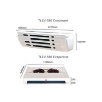 Unité de réfrigération électrique pour camionnette de logistique frigorifique Chuanleng, modèle DC250-500V, avec compresseur -18~+20°C, 18~23m - Meilleures ventes