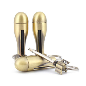 Portachiavi Matchstick fuoco partente permanente fiammifero in metallo selce portachiavi accendino cherosene ricaricabile accendino per <span class=keywords><strong>campeggio</strong></span> all'aperto - Product Image 1