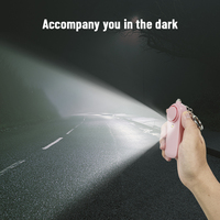 Alarme de sécurité personnelle OEM ODM, alarme anti-panique 130 dB, sirène d'urgence puissante, lampe torche LED, alarme porte-clés