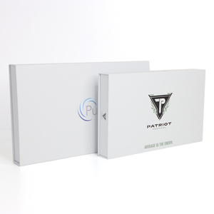 Custom White Hard <b>Paper</b> Cardboard Magnetic Flip Closure Rigid Gift <b>Box</b> with Inner Lining - Product Image 3