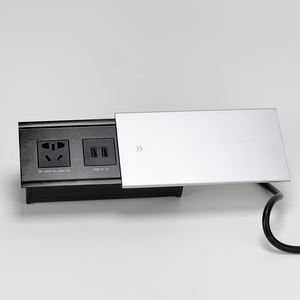 <span class=keywords><strong>Prise</strong></span> de bureau coulissante cachée personnalisée avec type C, alliage d'aluminium, multifonction, <span class=keywords><strong>prise</strong></span> de bureau coulissante universelle - Product Image 3