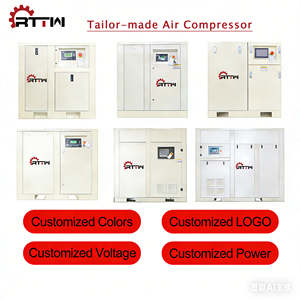 Compresor de <span class=keywords><strong>Aire</strong></span> Estacionario Industrial de Tornillo Refrigerado por <span class=keywords><strong>Aire</strong></span> con Alimentación CA de RTTW Source Factory, Buscando Clientes Proxy - Product Image 5