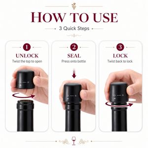 Custom Logo Mini Wine Stopper Vacuum Sealed <b>Bottle</b> Preserver Leakproof Silicone Wine <b>Cork</b> for 18mm 19mm <b>Bottles</b> Bulk - Product Image 2