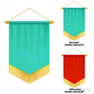 ธงซาตินแบบ Dovetail (โพลีเอสเตอร์กันน้ำ เป็นมิตรกับสิ่งแวดล้อม พิมพ์ลายดิจิทัล ไม่มีเสาธง) แบบกำหนดเองได้ หลายแบบ สำหรับฟุตบอล - Product Image 4