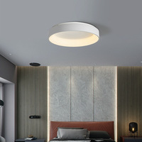 Plafonnier intelligent LED moderne pour chambre à coucher en fer acrylique 80 avec surface IP65 Emballage d'échantillon de qualité hôtelière avec logo client 110V