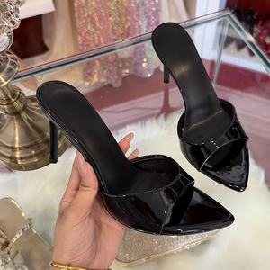 Sandalias de Tacón de Aguja Alto para Mujer, Zapatos de Novia de Cuero de Calidad, con Amortiguación y Punta Cuadrada, para Verano y Otoño - Product Image 6