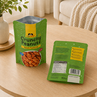 Sachet alimentaire vertical avec option de film recyclable, forme personnalisée et fermeture sécurisée pour les collations saines, les superaliments et les produits protéinés