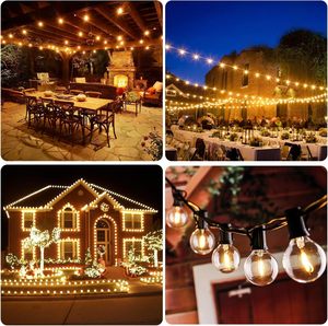 50FT 100FT LED G40 Globe String Lights infrangibili Patio esterno luci stringa Edison 50 cortile appeso luce da bistrot - Product Image 2