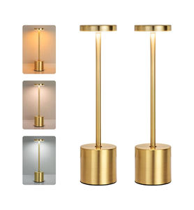 Lámpara de Mesa LED Inalámbrica al por Mayor, Lámpara de Escritorio Recargable Portátil, Lámpara de Cena Romántica Moderna de Lujo para Restaurante - Product Image 1