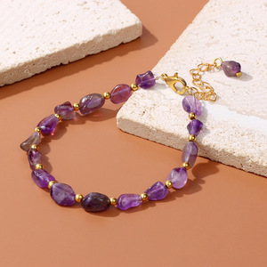 Bracelets extensibles en pierres précieuses naturelles tendance et porte-bonheur pour unisexe, occasion anniversaire - Product Image 5