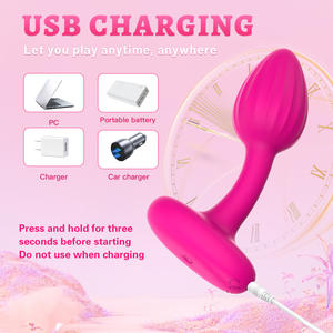 Pria Penggemar Jamur Menggunakan Vibrator Prostat & Anal Plug Wanita - IPX6 Tahan Air Sensasi Sentuhan Nyata Stimulasi Dewasa Grosir - Product Image 2