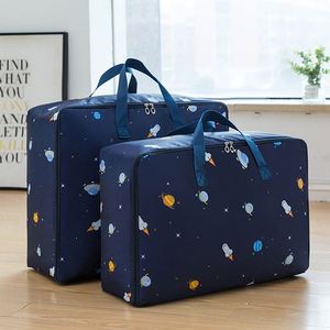 Sacs de déménagement extra larges pour vêtements, sacs de rangement multi-usages, imperméables, réutilisables, en tissu Oxford résistant, avec fermeture éclair - Product Image 1