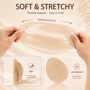 XINRUI Copricapezzoli Ultra Sottili Perforati, Patch Solleva Seno Senza Nastro Adesivo, Reggiseno Adesivo Traspirante per Seni Grandi OEM ODM - Product Image 4