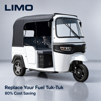 3 Wheel Electric Passenger Vehicle TukTuk With Canvas Canopy for Tourist Sightseeing Easy Maintenance Bulk Order