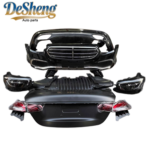 Kit carrosserie complet Plug-and-play pour pare-chocs de voiture, mise à niveau vers l'édition Administrative pour Mercedes-Benz W213, E200, E260, E300, <span class=keywords><strong>E350</strong></span>, phare - Product Image 2