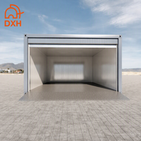 Maison conteneur préfabriquée portable et économique de fabrication chinoise, garage mobile préfabriqué avec porte à enroulement