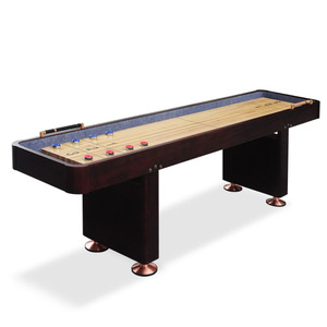 2,74 Meter Massivholz-Shuffleboard-Tisch, Shuffleboard-Spiel für Firmen- oder Familienspielzimmer mit <span class=keywords><strong>Shuffle</strong></span>-Pucks und Wachs, TS-0905 - Product Image 1