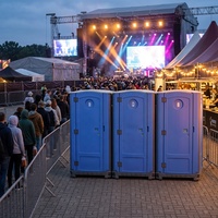 Toilettes portables chinoises : prix direct usine, cabine de toilettes mobile avec lavabo, unité de toilettes en plastique