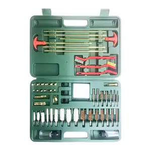 Gun Cleaning Wholesale OEM ODM Deluxe Universal Gun Cleaning Kit 58 PCS Utility Plastic Tool Case For All Gun Care Firearm Cleaners