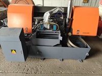 Scie à ruban horizontale automatique très vendue |   Équipement de traitement des barres d'acier, tension hydraulique, moteur 4,0 kW, modèle TS4250