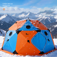 Tenda Camping Musim Dingin Oxford Modern Otomatis, Tahan Dingin, Tahan Angin, Tahan Air, Pemasangan Cepat, Tiga Lapis