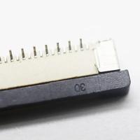 0,5mm de altura de paso 2,0mm de paso Conector SMT recto Tipo F SMT contacto dual doble cara 04P-60Pin interfaz conector FPC